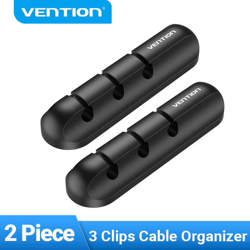 Vention Multifunction Cable Manager Cable Organizer  Silicone USB Network Cable Winder Thread management device For Date Headphone Mouse Audio Ethernet Cable Multifunction Cable Manager Cable Organizer