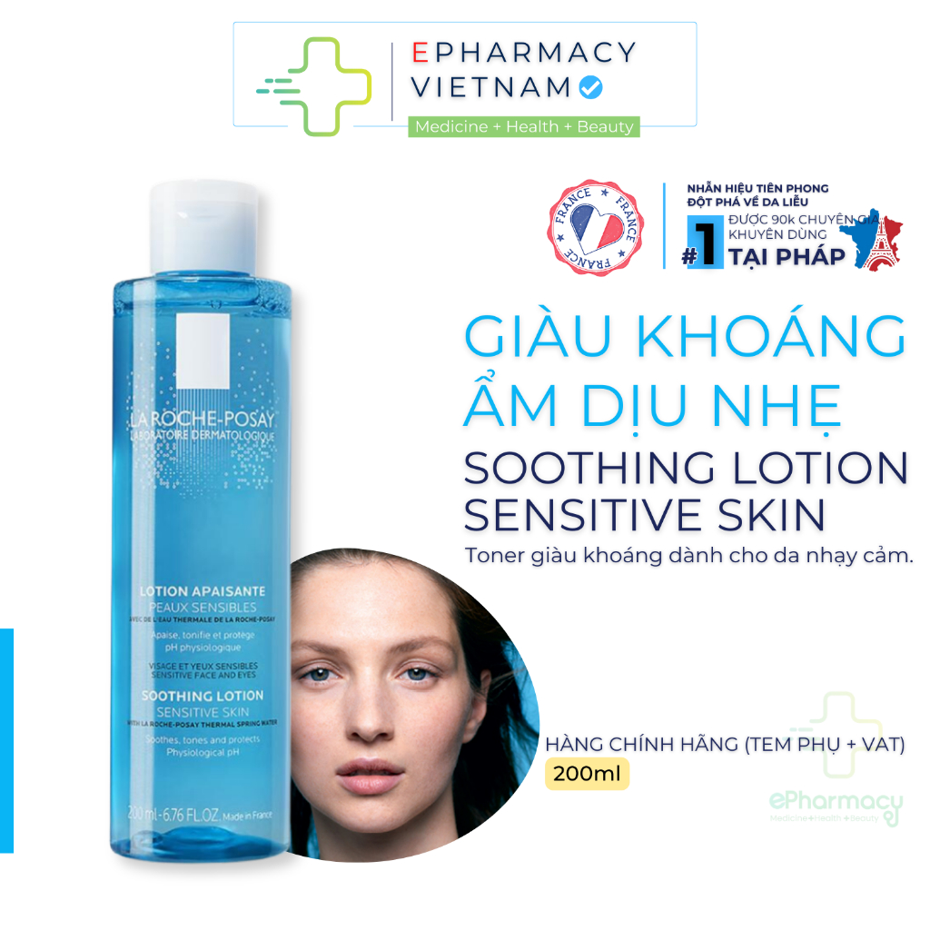 Toner LA ROCHE POSAY Soothing Lotion Sensitive Skin - Nước cân bằng Lotion Apaisante cho da nhạy cảm 200ml
