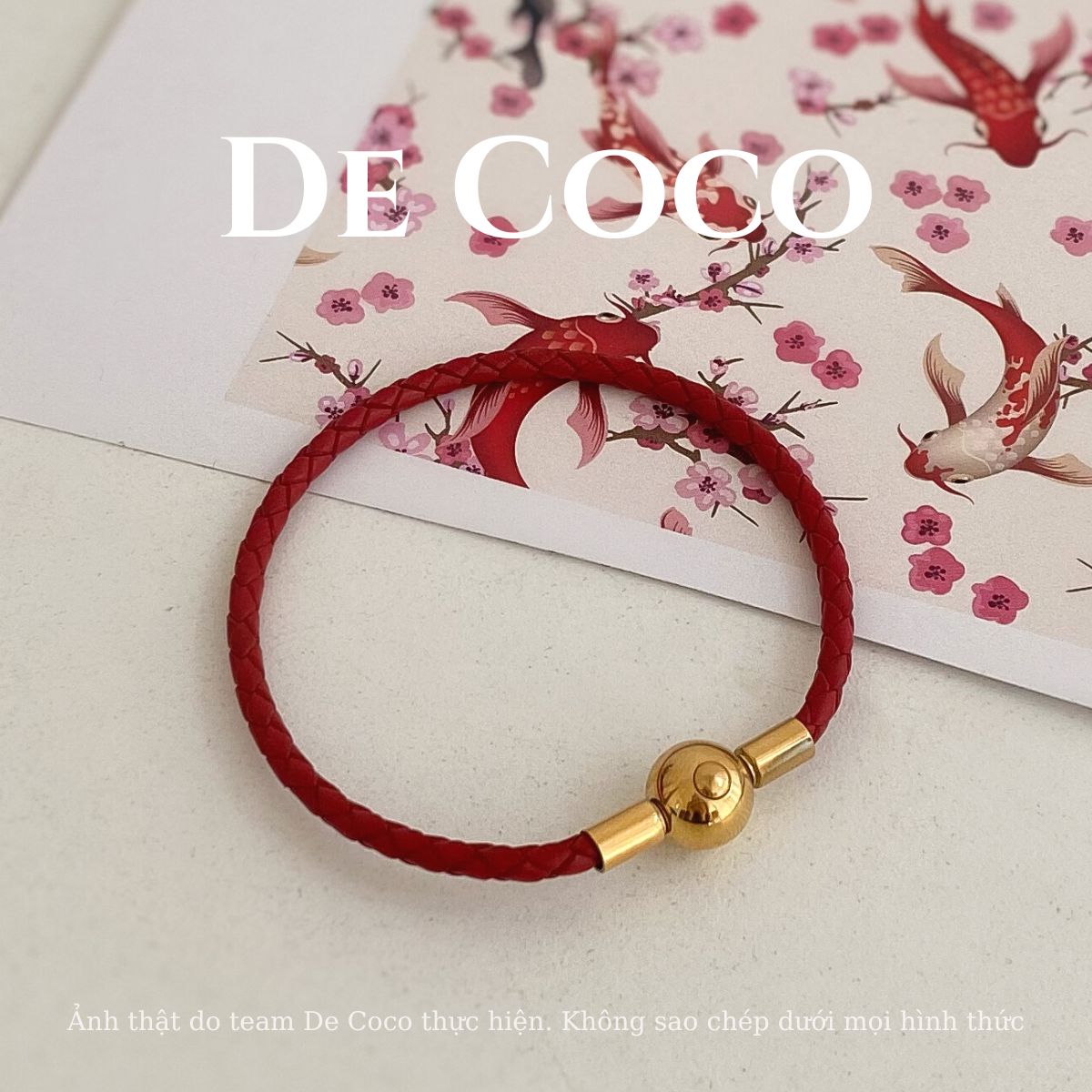 [KHÔNG ĐEN GỈ] Vòng tay màu đỏ may mắn Như Ý De Coco