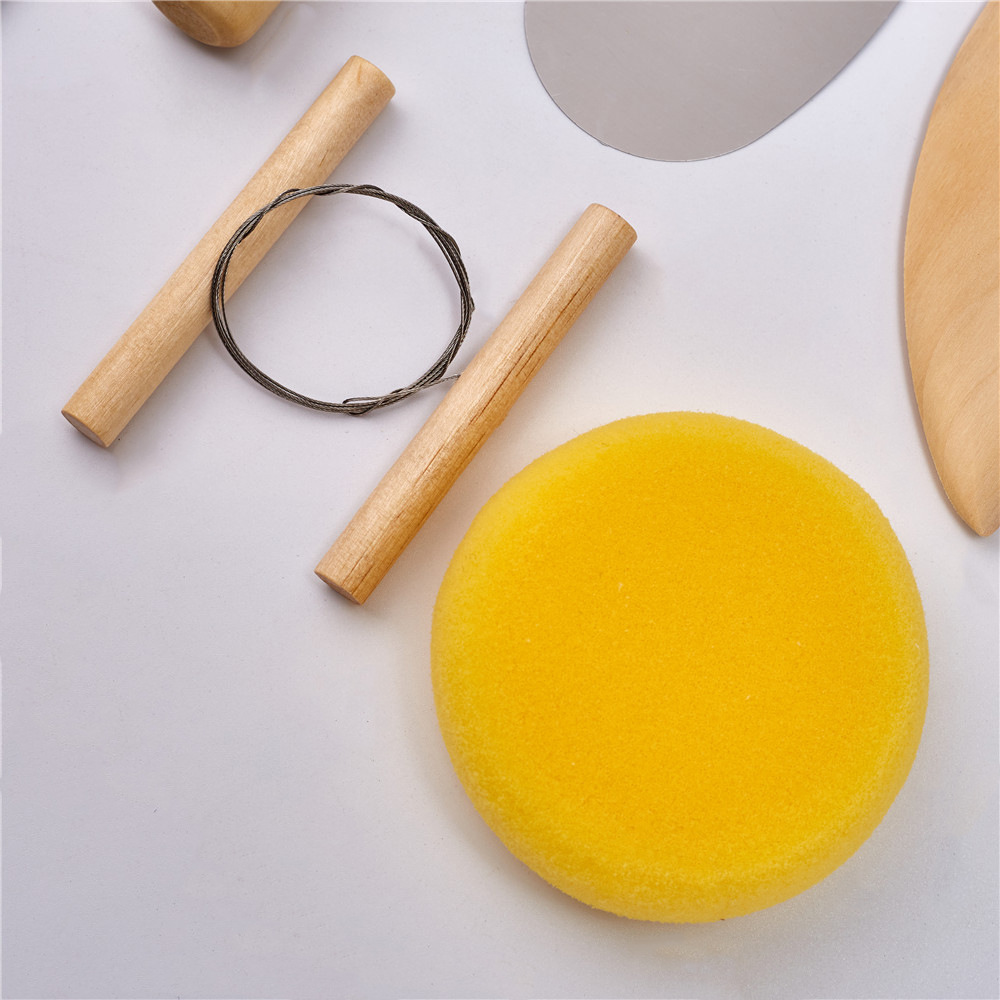 Bộ dụng cụ làm gốm đất sét 8 món