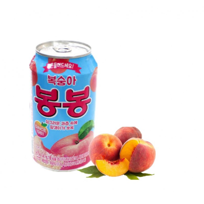 Nước ngọt vị đào Haitai Hàn Quốc lon 340ml