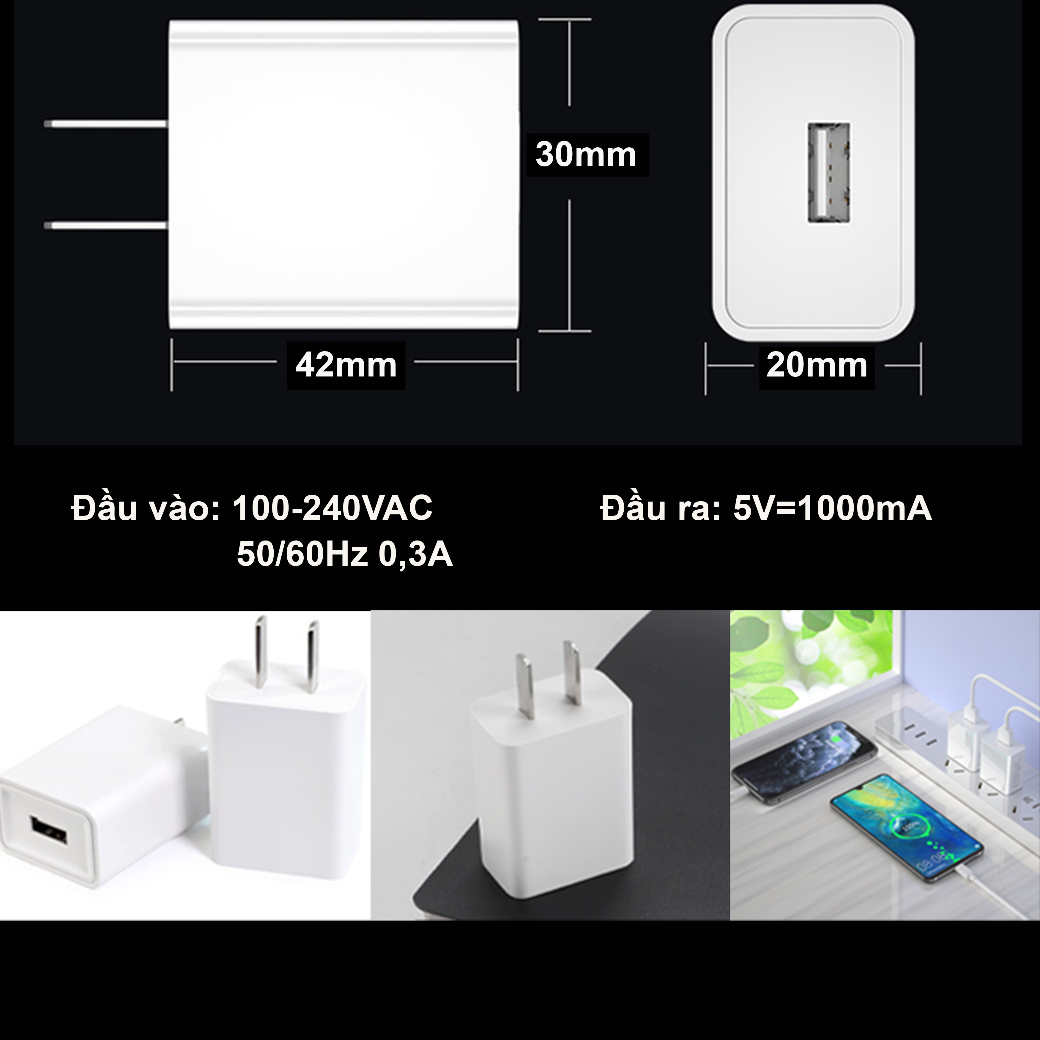 Củ sạc điện thoại 5W