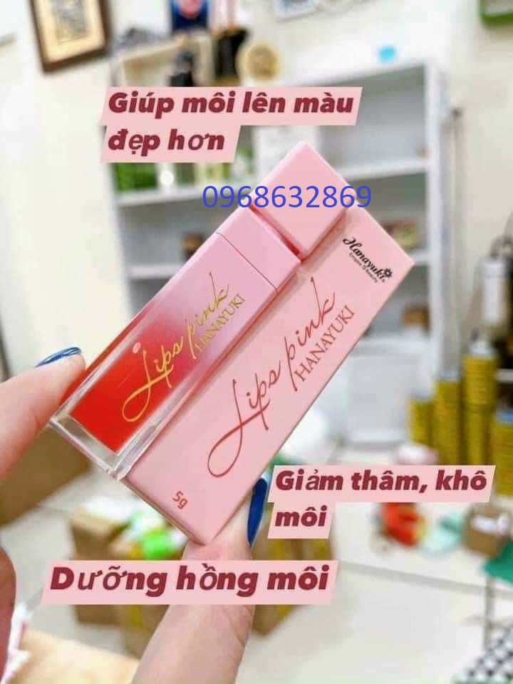 Son dưỡng môi Hanayuki Hồng môi hết thâm căng bóng