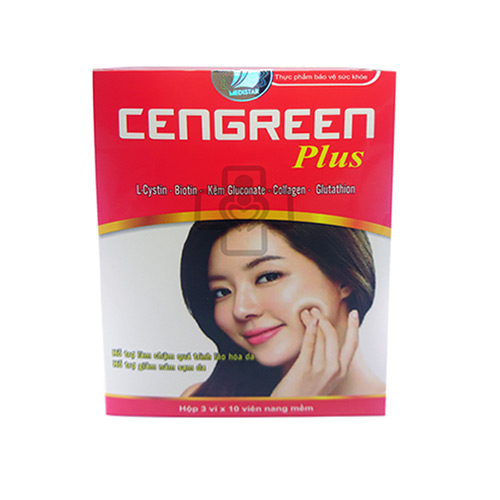 Cengreen plus - viên uống đẹp da móng tóc - Hộp 30 viên
