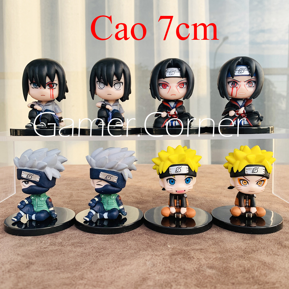Mô Hình Naruto Chibi, Hatake Kakashi, Uchiha Itachi, Uchiha Sasuke (bán lẻ 1 nhân vật)