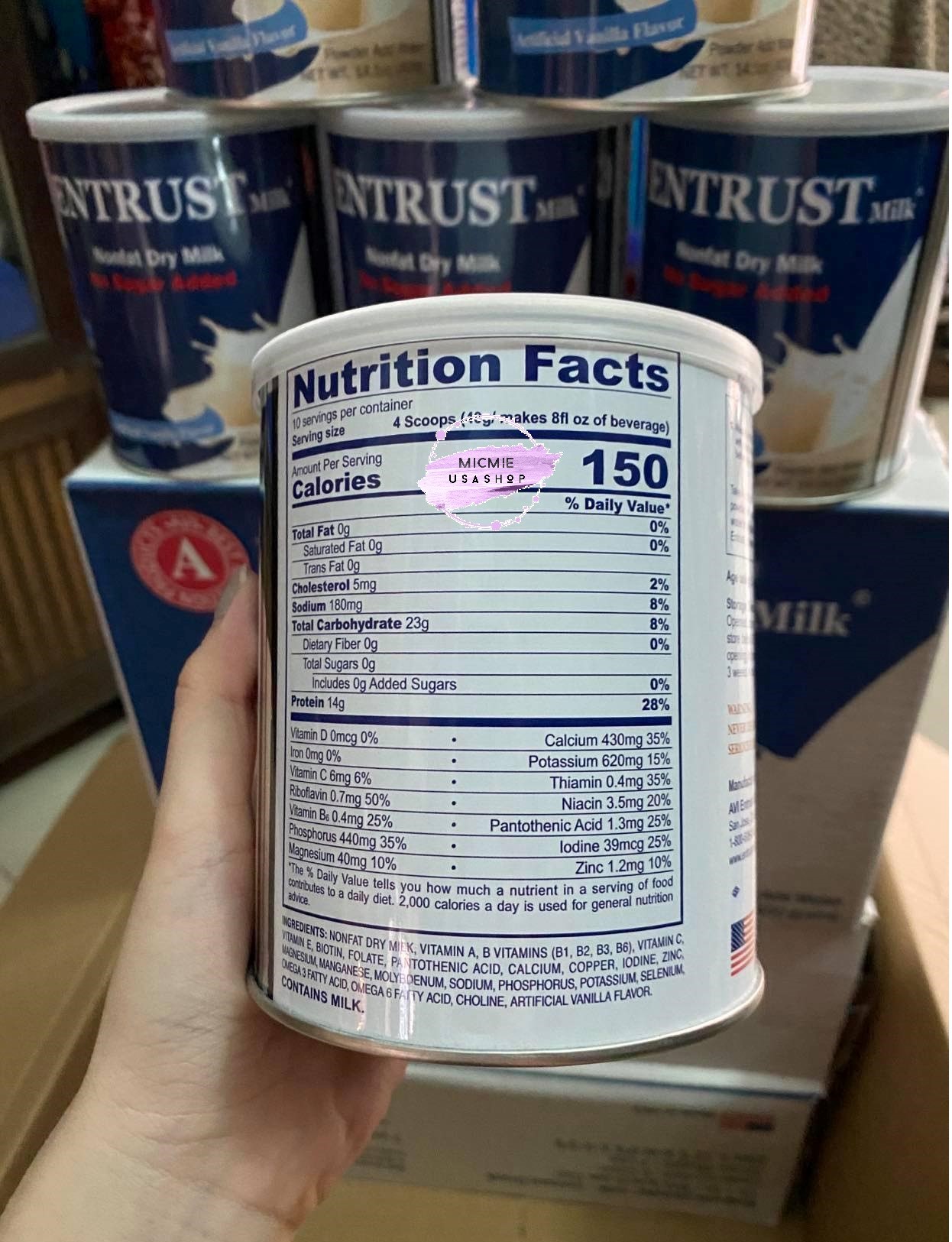 [HCM]Sữa Entrust 400gr [HÀNG USA]