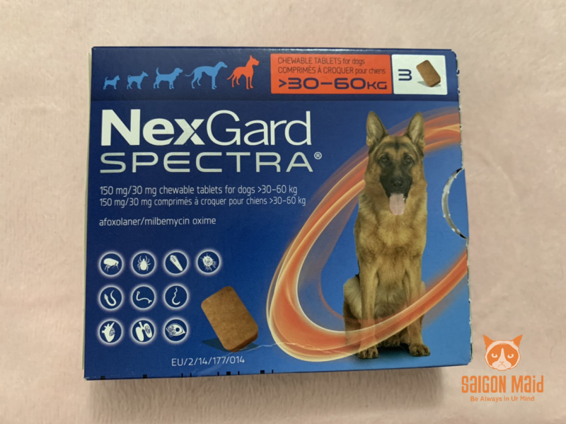 [HCM]SaigonMaid- Viên Nexgard Spectra dành cho chó từ 30-60kg