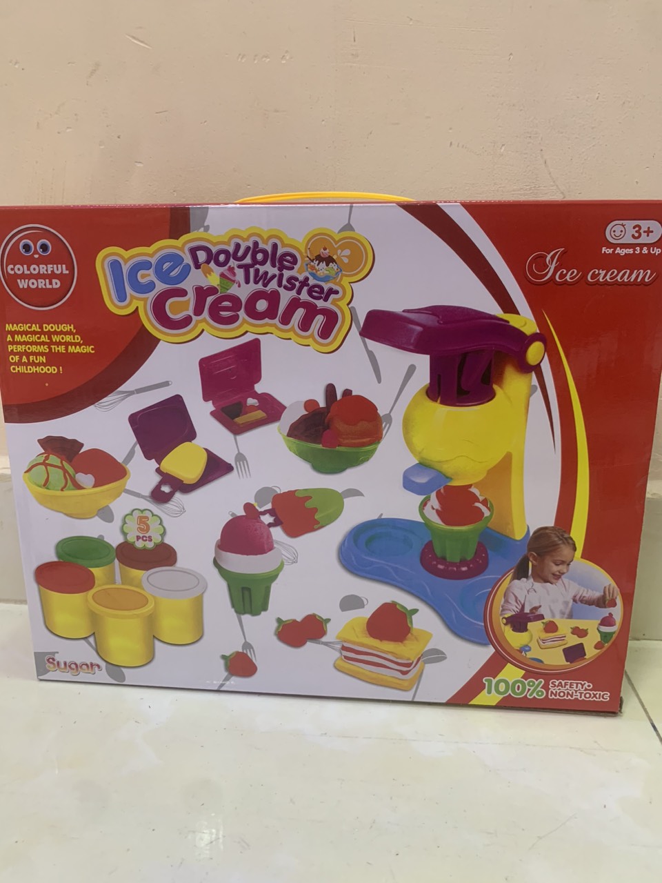 Hộp đô choi đất nặn đất sét làm kem bánh