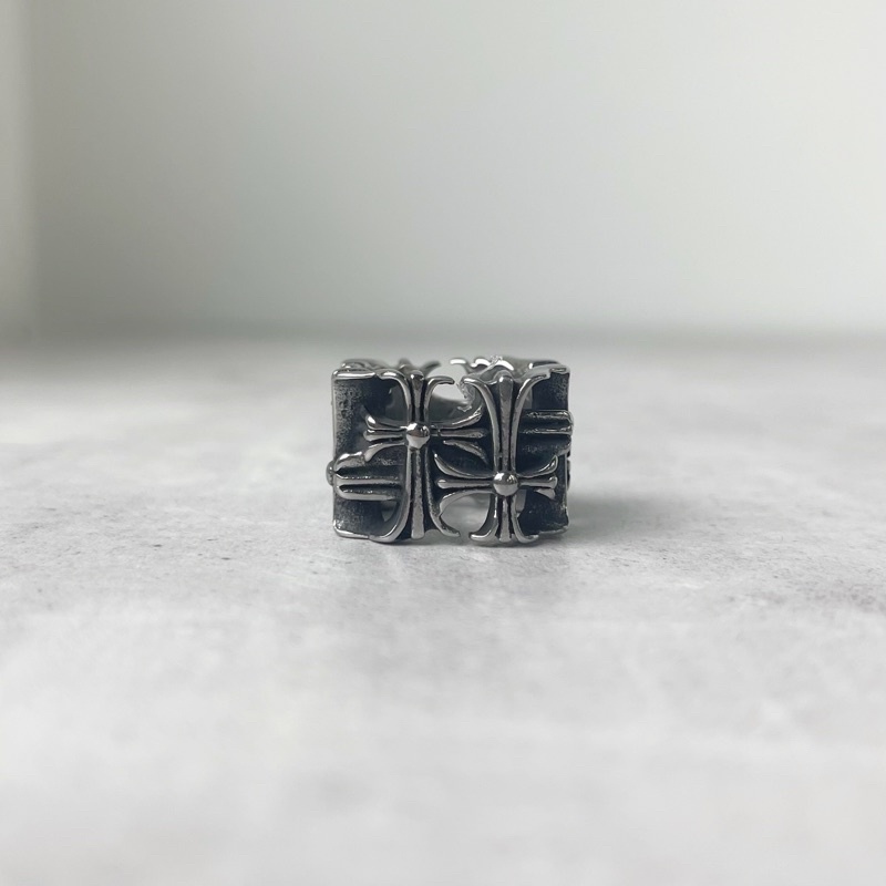 NHẪN CHROME HEART THÉP TITAN 3