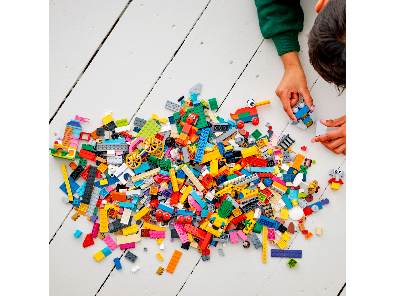 [HAPPY BRICKS] LEGO  CLASSIC - 11021 - HỘP GẠCH CLASSIC SÁNG TẠO PHIÊN BẢN 90 NĂM