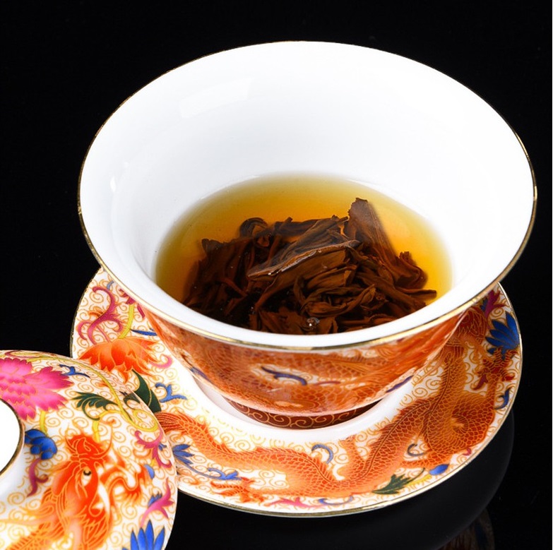 Chén Khải sứ trắng Bạch Định thấu quang 170 ml