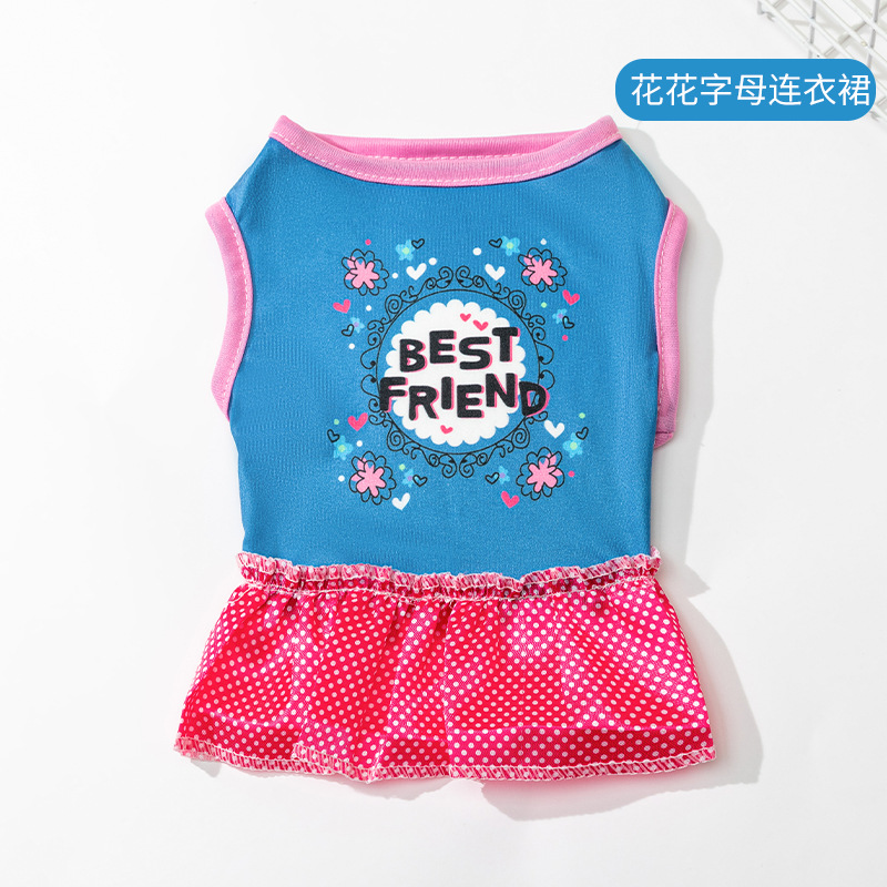 áo váy đầm xòe mùa hè dành cho chó mèo - T3 PETS SHOP