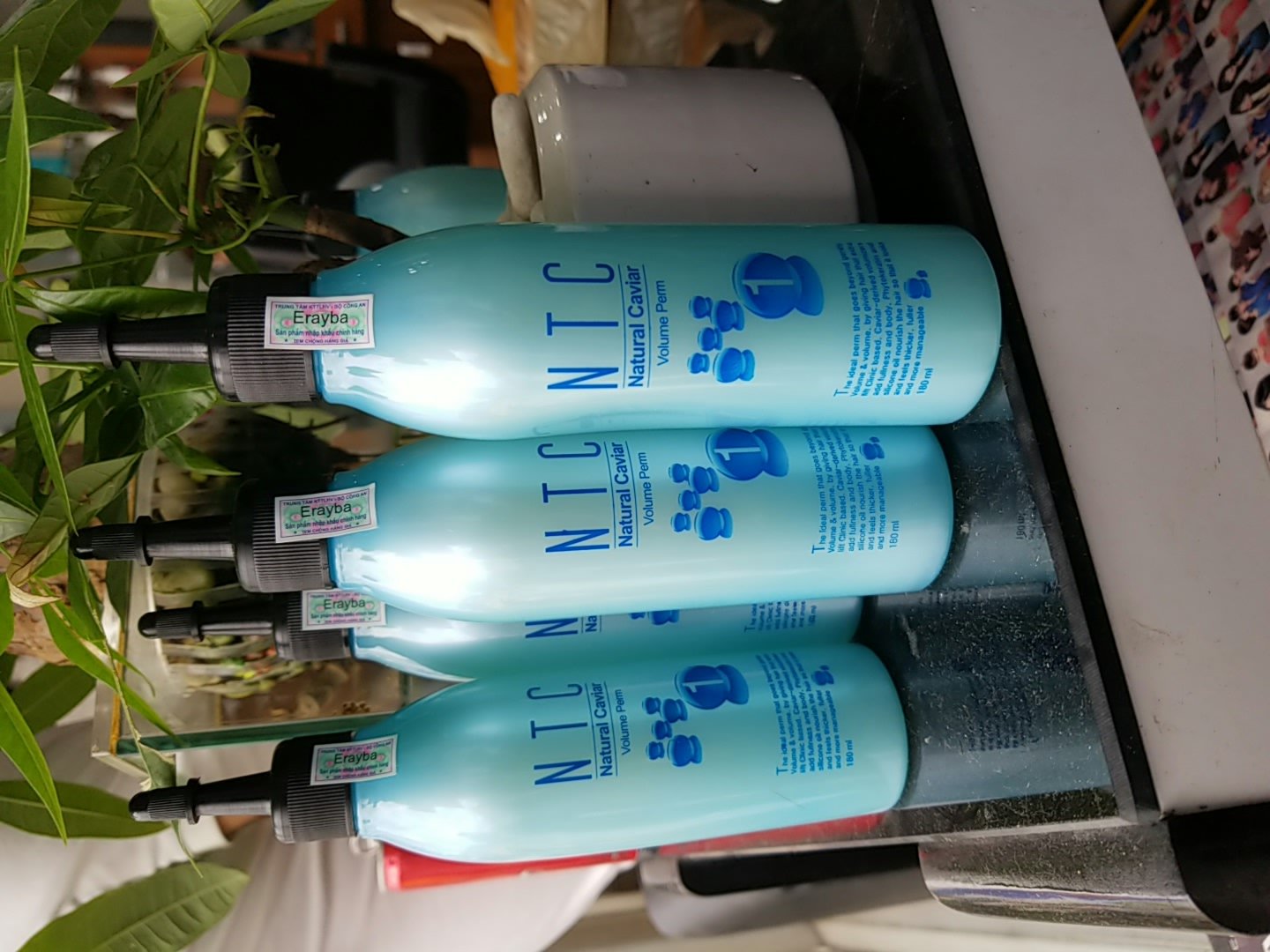 [Freeship+quà] cặp uốn lạnh ntc ERAYBA cho tóc khoẻ 180mlx2 AZ008 ( Hàn Quốc )