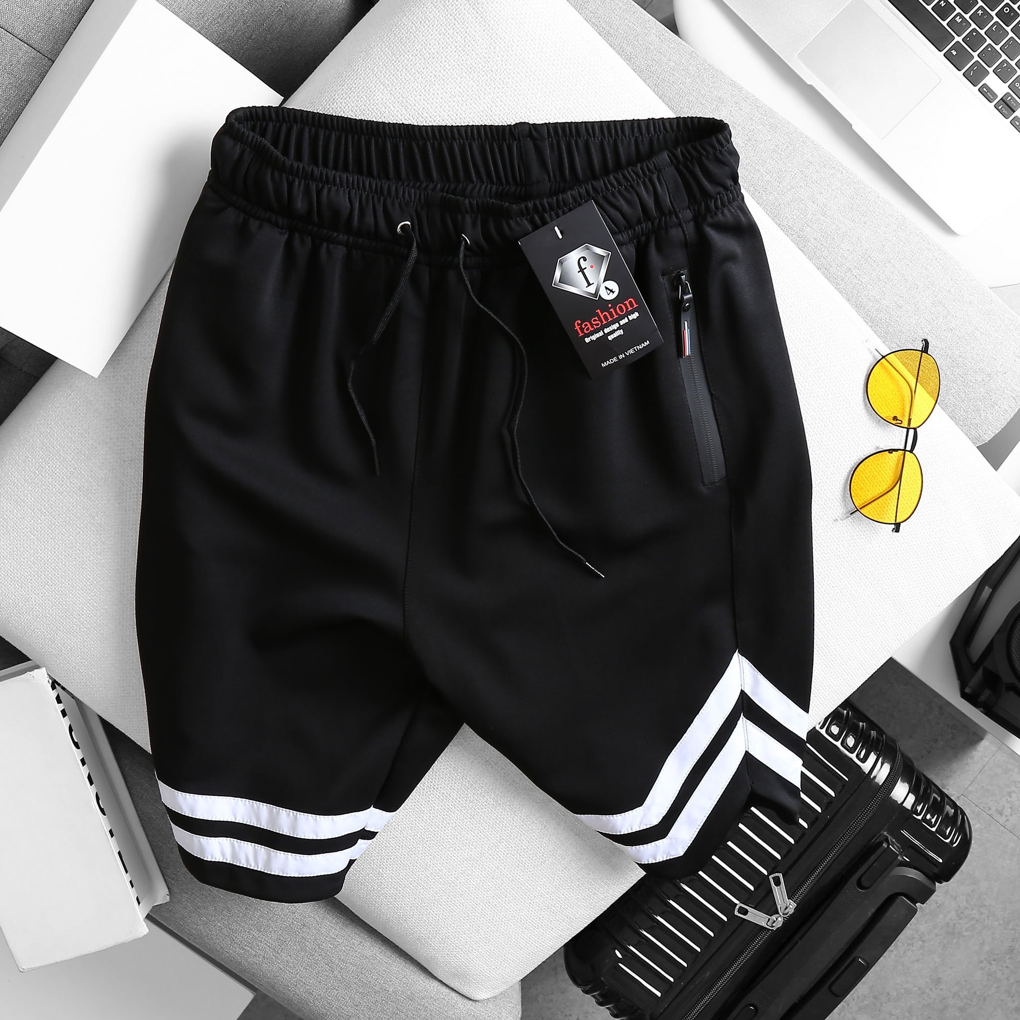[BigSize] QUẦN SHORT THUN Nam BB-Boiz Form BigSize 80kg - 130kg | Viền Chân