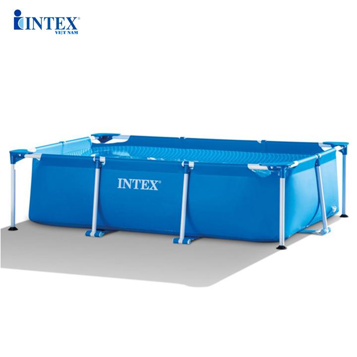 Bể bơi khung kim loại chữ nhật INTEX 28271 - Hồ bơi lắp dựng, Bể bơi gia đình, bể bơi ngoài trời