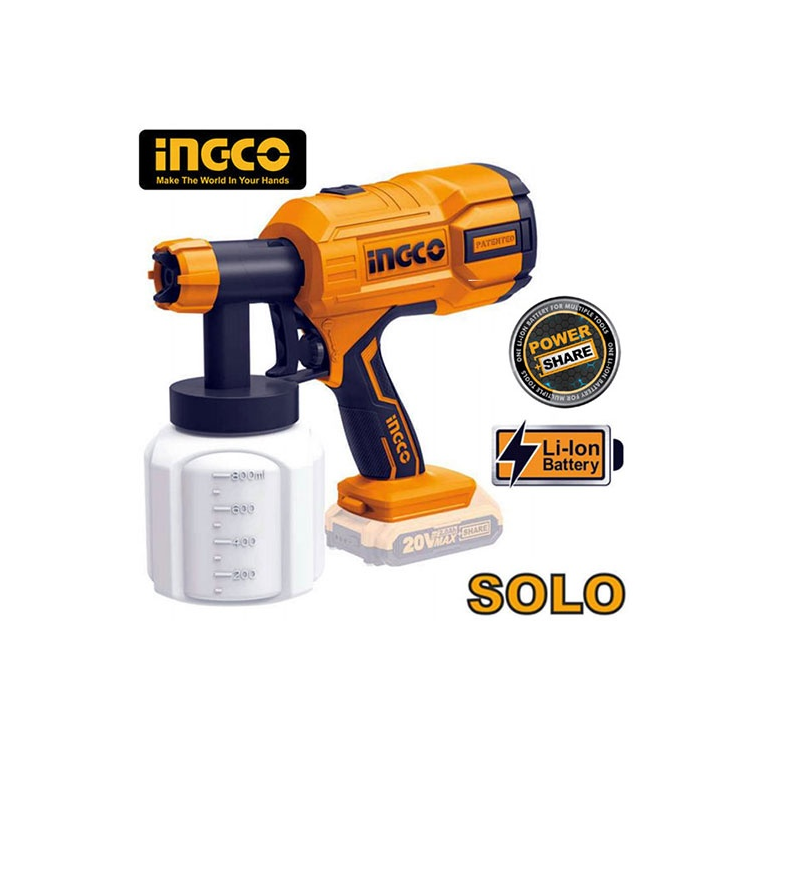 Máy phun sơn dùng pin Li-on hiệu Ingco CSGLI2001