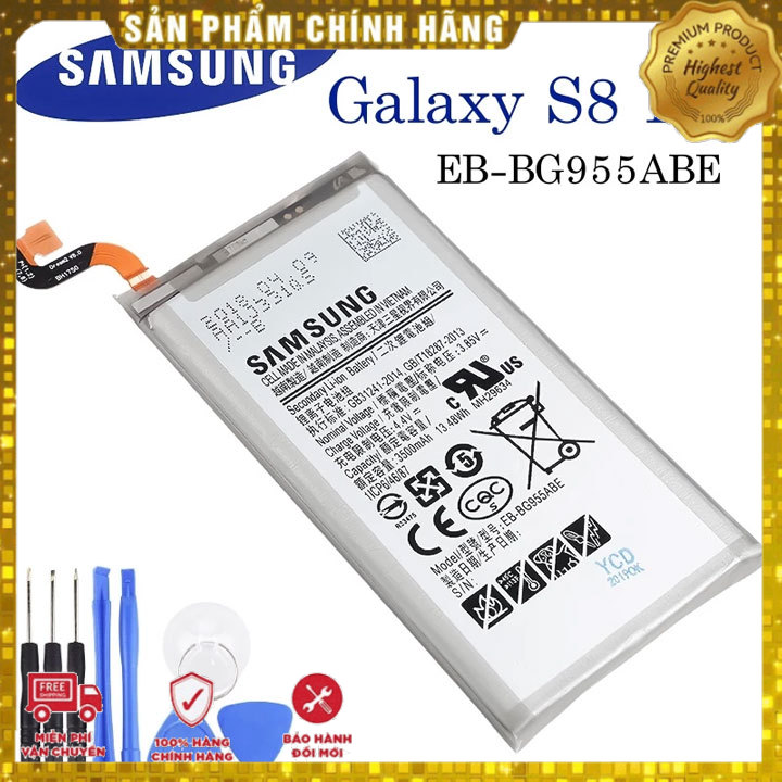 Hcm pin samsung galaxy s8 plus g955 eb-bg955abe 3500mah zin + tặng siêu dán pin