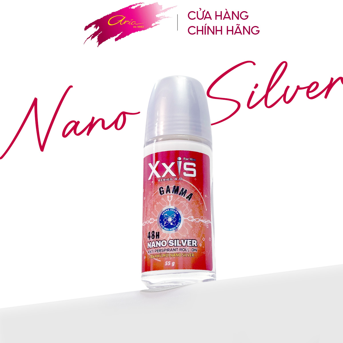 Lăn Khử Mùi Nano Silver GAMMA XXIS 55g