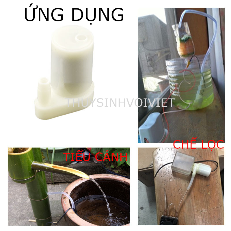 Bơm nước chìm Mini điện 3-5v có và không cổng USB