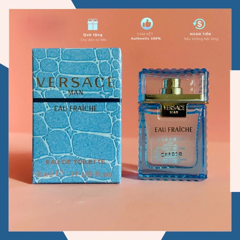 Nước hoa mini nam chính hãng versace man eau fraiche edt 5ml