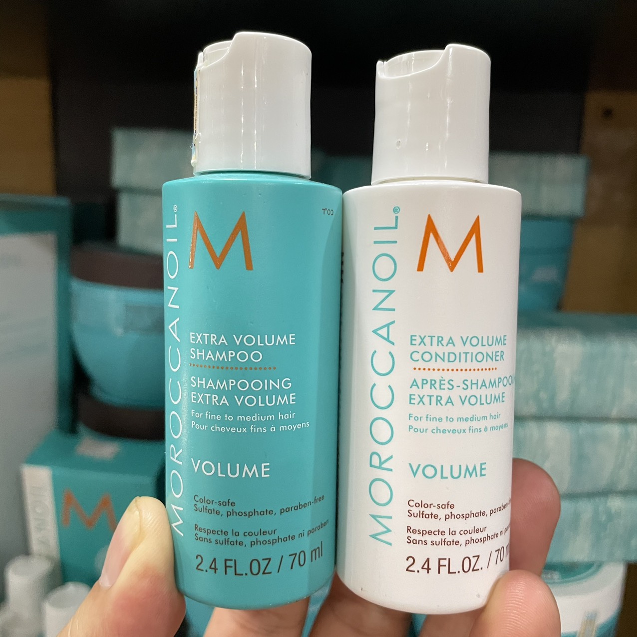 Dầu gội xả tăng phồng tóc Moroccanoil Volume 250mlx2