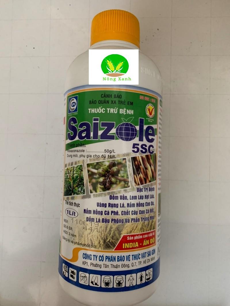 Saizole 5SC Trừ bệnh cây trồng hoạt chất hexaxonazole chai 1 lít