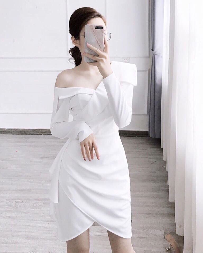ĐẦM ÔM DỰ TIỆC NỮ XINH XẮN LỘNG LẪY DÀNH CHO CÁC NÀNG BQFS