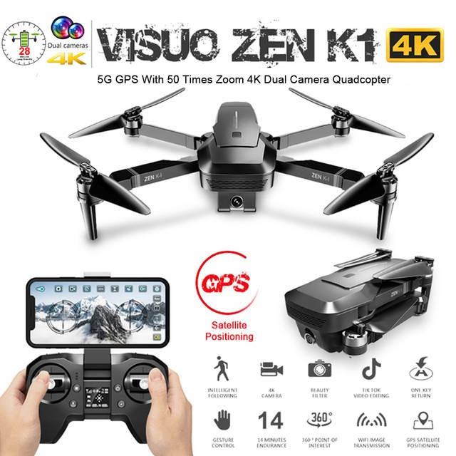 [Trả góp 0%][camera 4k] FLYCAM VISUO ZEN K1  GẤP GỌN CẢM BIẾN ÁP SUẤT CAMERA 4K ZOOM 50X TRUYỀN ẢNH 500M THỜI GIAN BAY 25 - 28 PHÚT ĐỘNG CƠ KHÔNG CHỔI THAN MẠNH MẼ ( sjrc f11 sjrc z5 mjx bugs 4w jjrc x11 c fly )