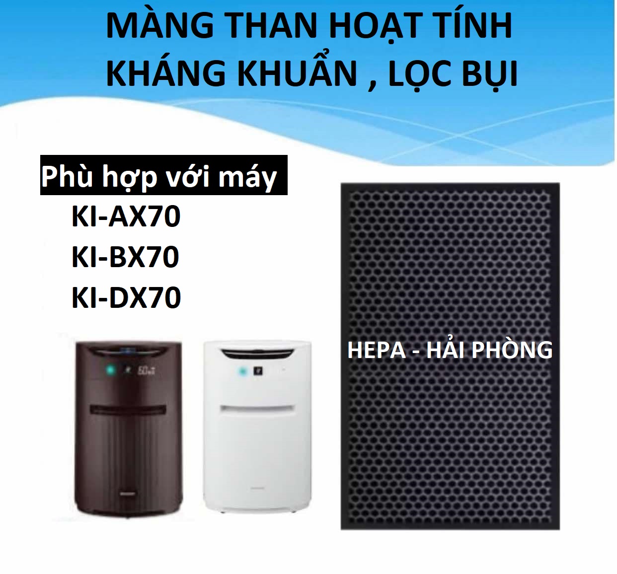 MÀNG THAN HOẠT TÍNH SHARP KI-AX70, KI-BX70,KI-DX70