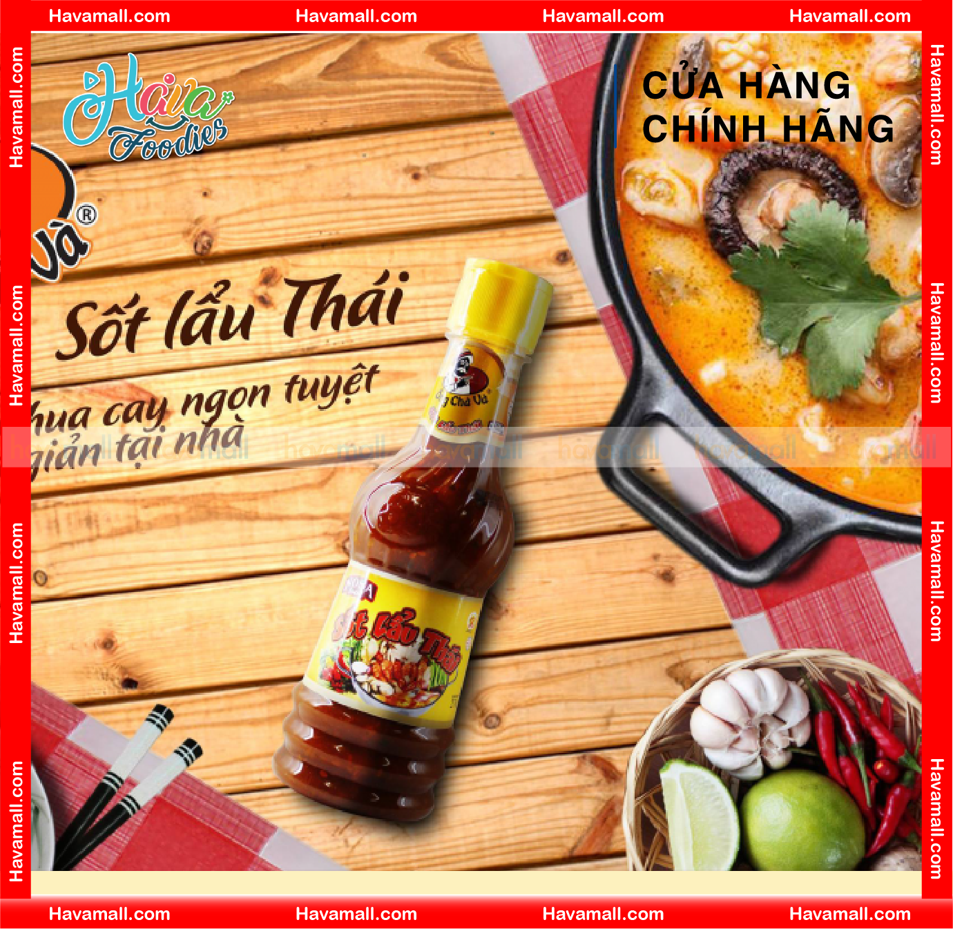 [HOÀN TIỀN MAX 10%] Sốt Lẩu Thái Ông Chà Và 280gram