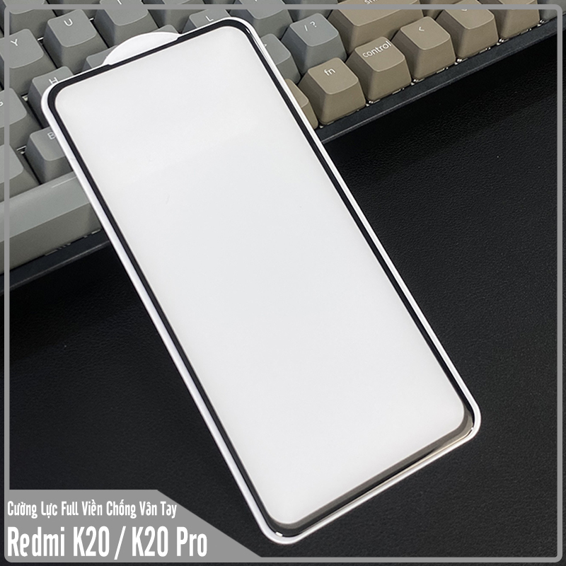 Kính cường lực nhám cho Xiaomi Redmi Mi 9T / Redmi K20 chống vân tay Full viền Đen