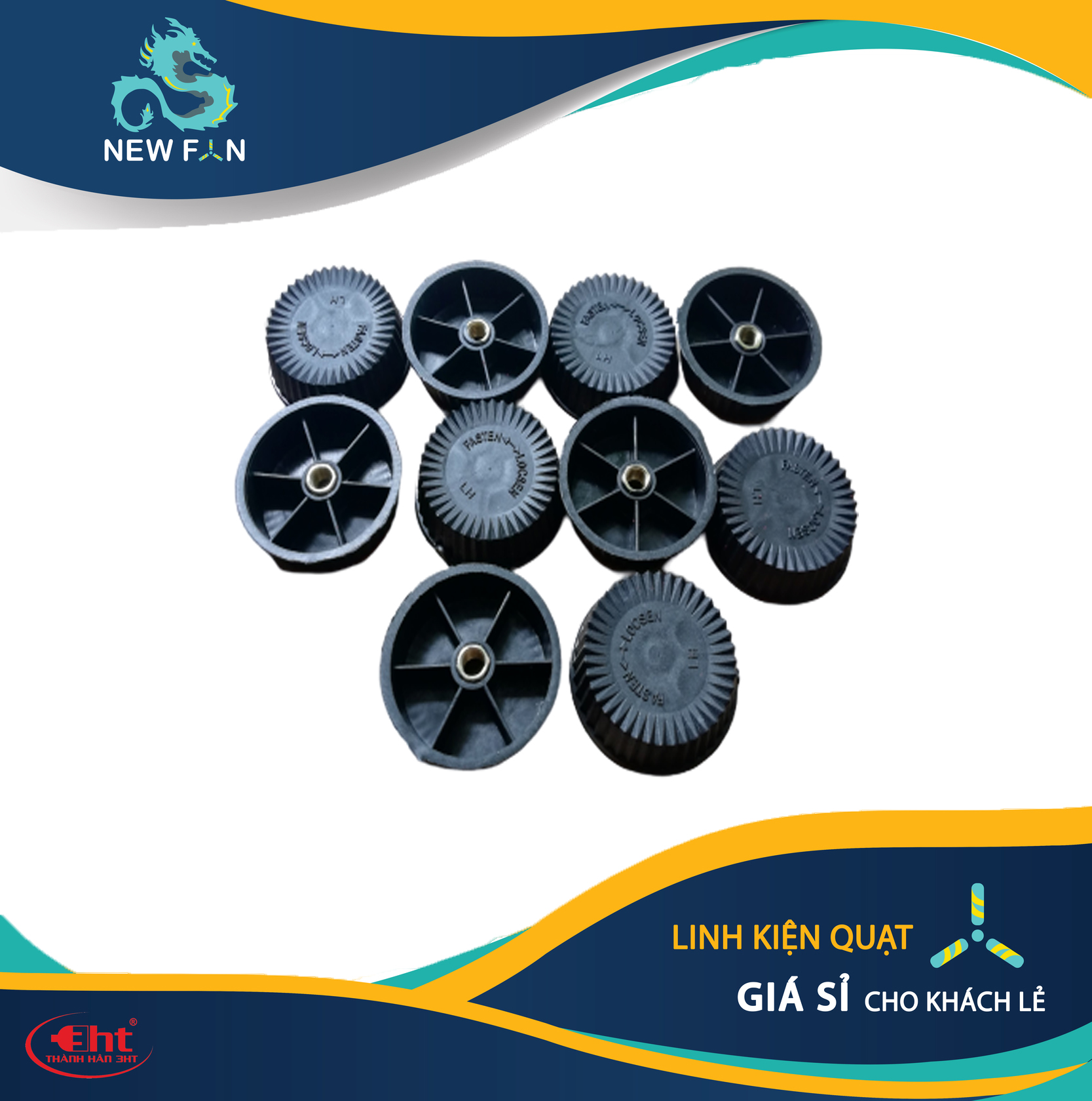 Khóa cánh quạt có đồng thau - 3HT