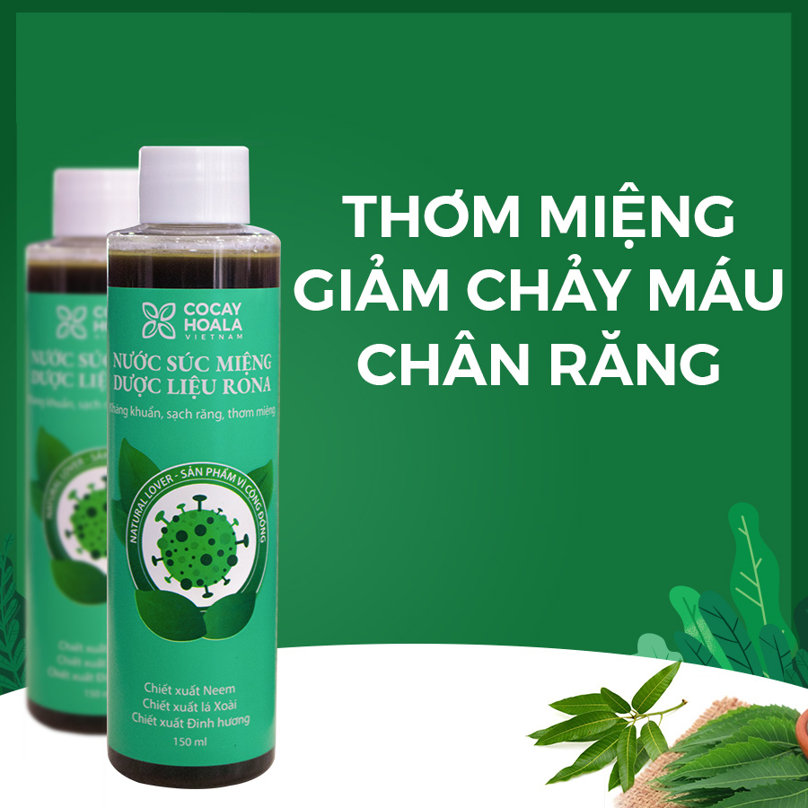 [HCM]Nước súc miệng dược liệu Rona Cocayhoala (150ml)