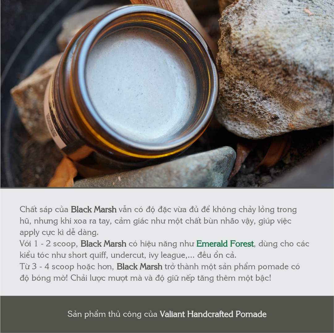Sáp vuốt tóc Valiant - Black Marsh - Cream Clay - 113g
