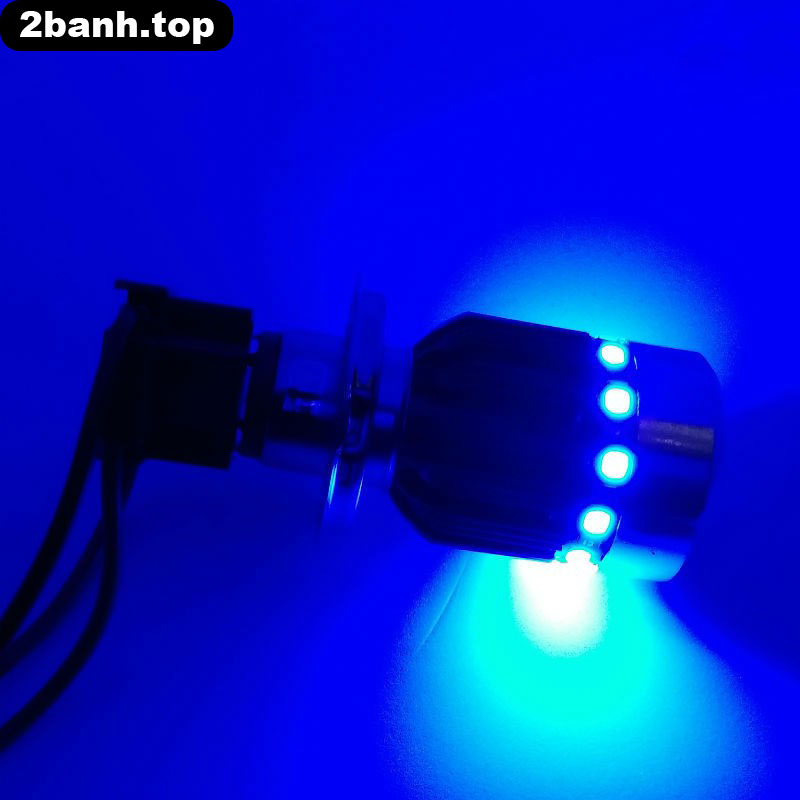 Đèn pha chân H4 viền 7 màu led