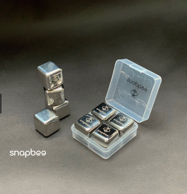 Đá lạnh vĩnh cửu Inox 304 cao cấp Snapbee (hộp 4 )
