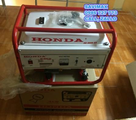 Máy phát điện Honda SH 3500 công suất 3kw giá rẻ(chạy xăng, điện đề)