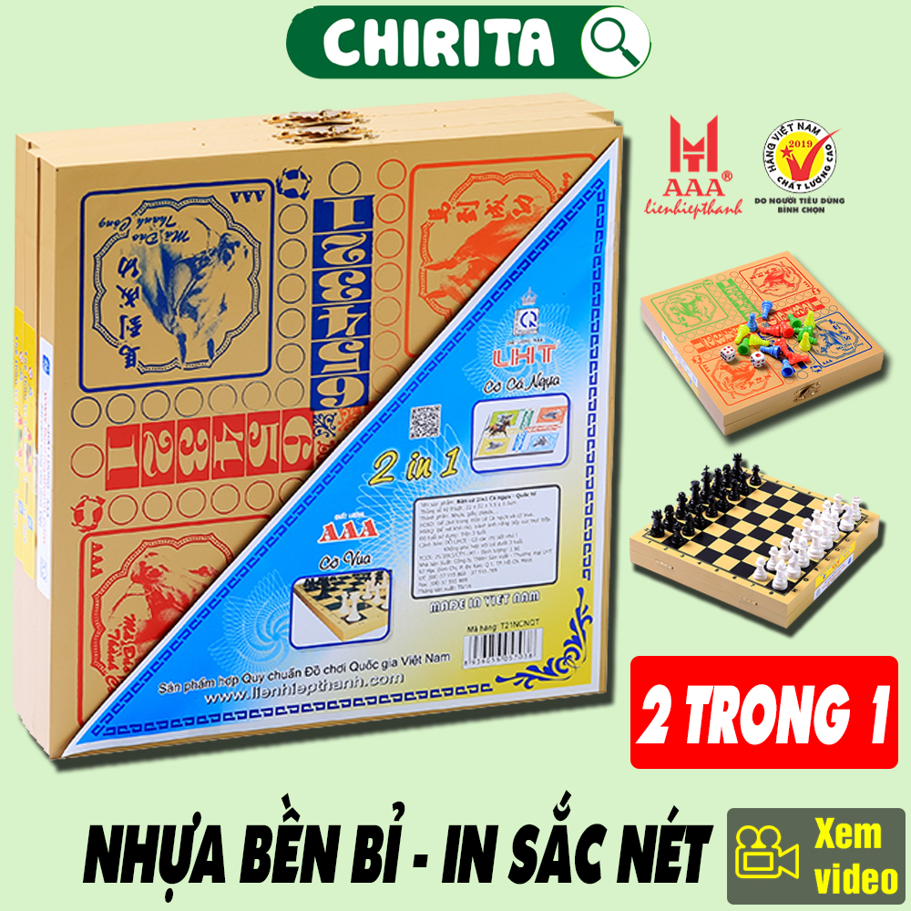Set international chess 2 in 1-international chess + chess seahorse union-into-đồ play children bfun