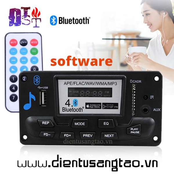 Bộ giải mã âm thanh Bluetooth 4.0 AUX chức năng ghi âm