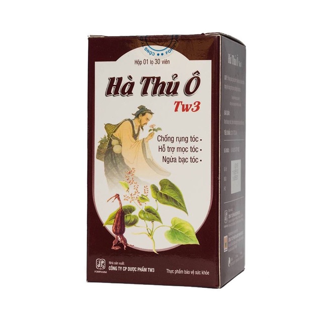 Hà thủ ô TW3 - chống rụng tóc, ngừa bạc tóc