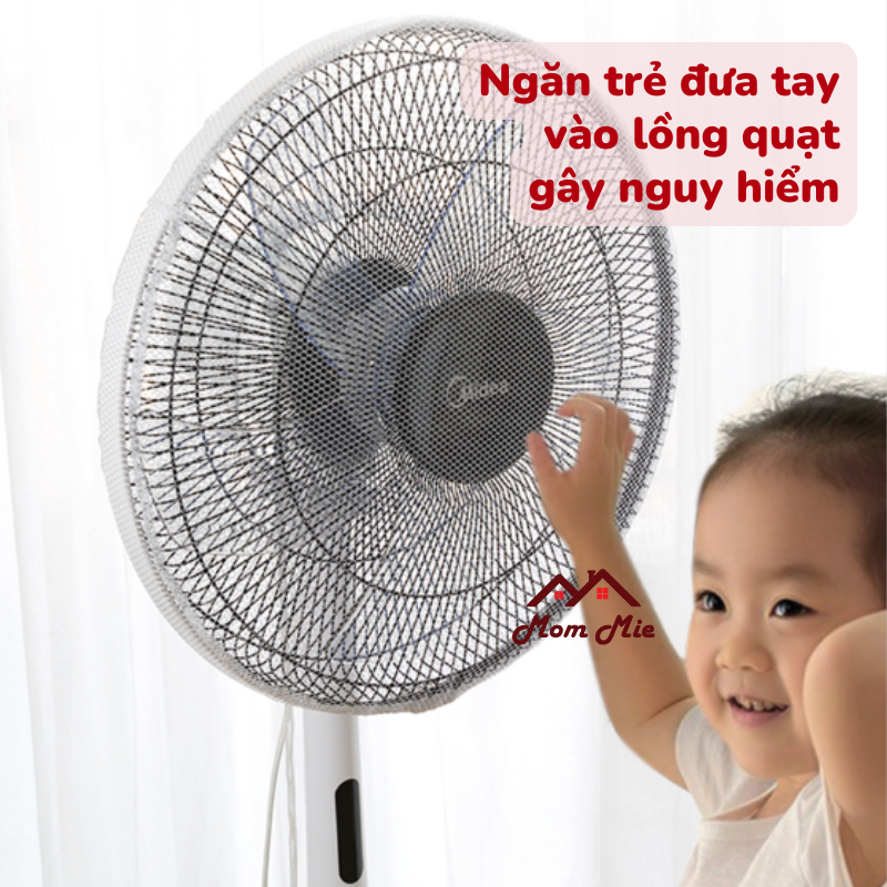 [HCM]Lưới bọc quạt an toàn cho bé - J130, M111