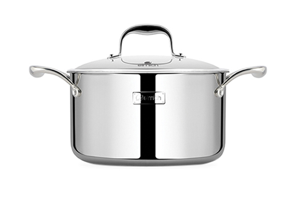 Nồi luộc gà Inox 3 lớp cao cấp đáy liền Emich Tri-max XS EL-3750 đướng kính 26/28cm - Hàng chính hãng, bảo hành 36 tháng