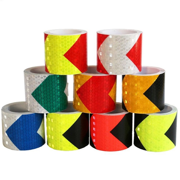 Phản quang mũi tên vàng đen 1M phụ tùng hùng lỳ