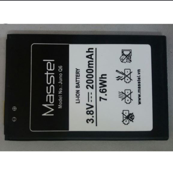 PIN MASSTEL JUNO Q6 ( LOẠI 1 BẢO HÀNH 6 THÁNG )