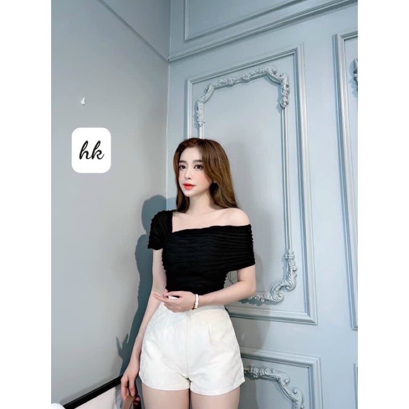 ÁO THUN KIỂU NỮ TRỄ VAI SIÊU SANG