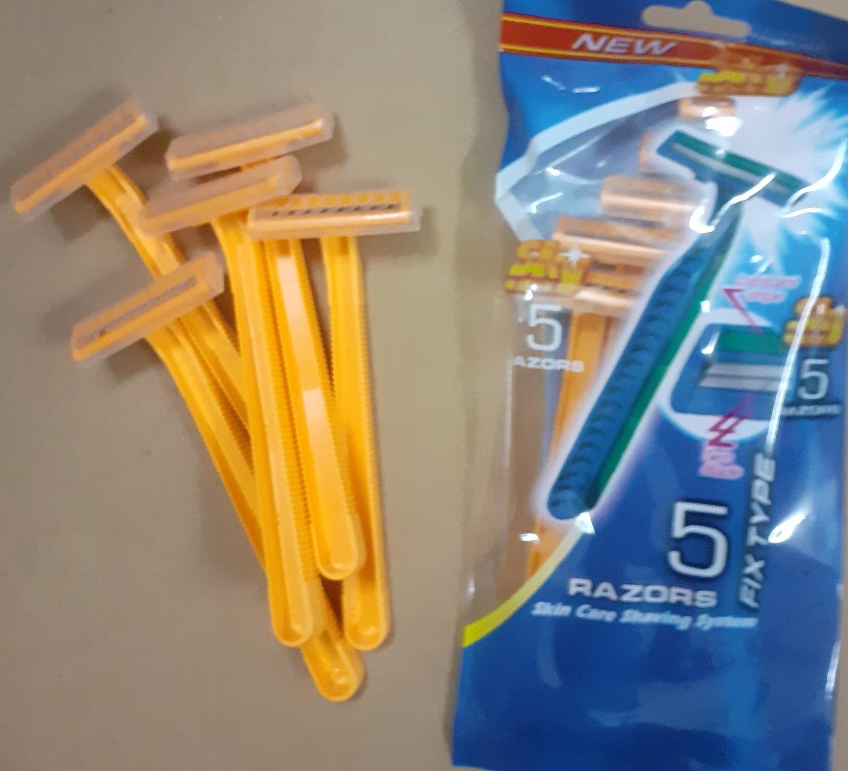 Combo 3 túi dao cạo râu 2 lưỡi(1 túi 5 cái)
