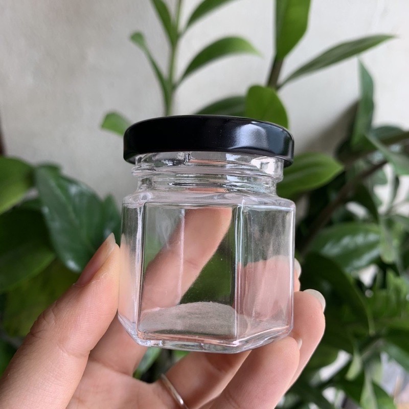 [HCM]LỌ THUỶ TINH LỤC GIÁC 50ml nắp thiết