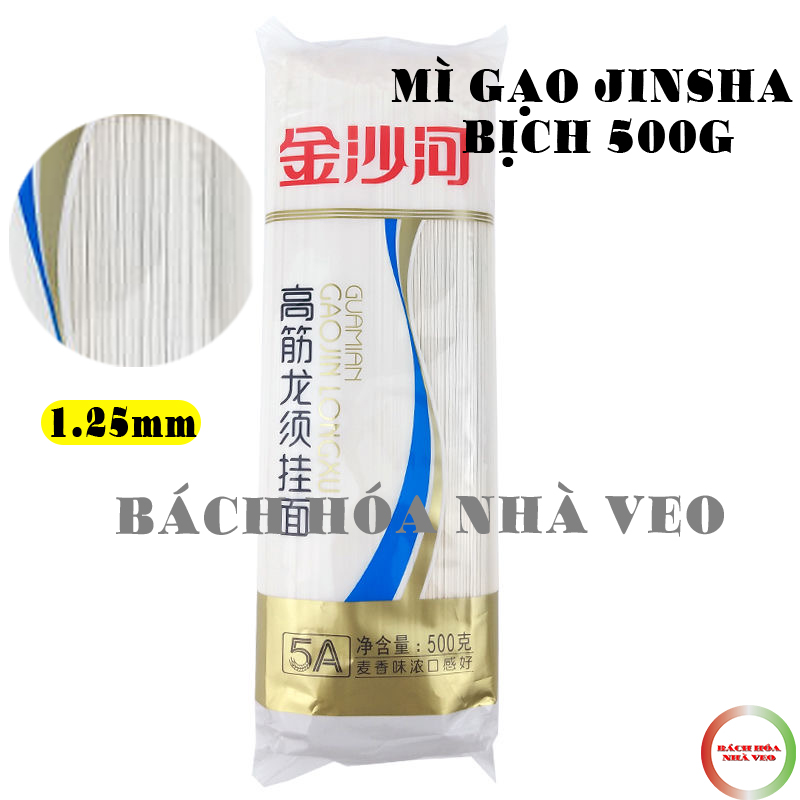 Mỳ sợi jinshahe, mỳ trường thọ bịch 750g và 500g, sợi hàng chuẩn, date mới