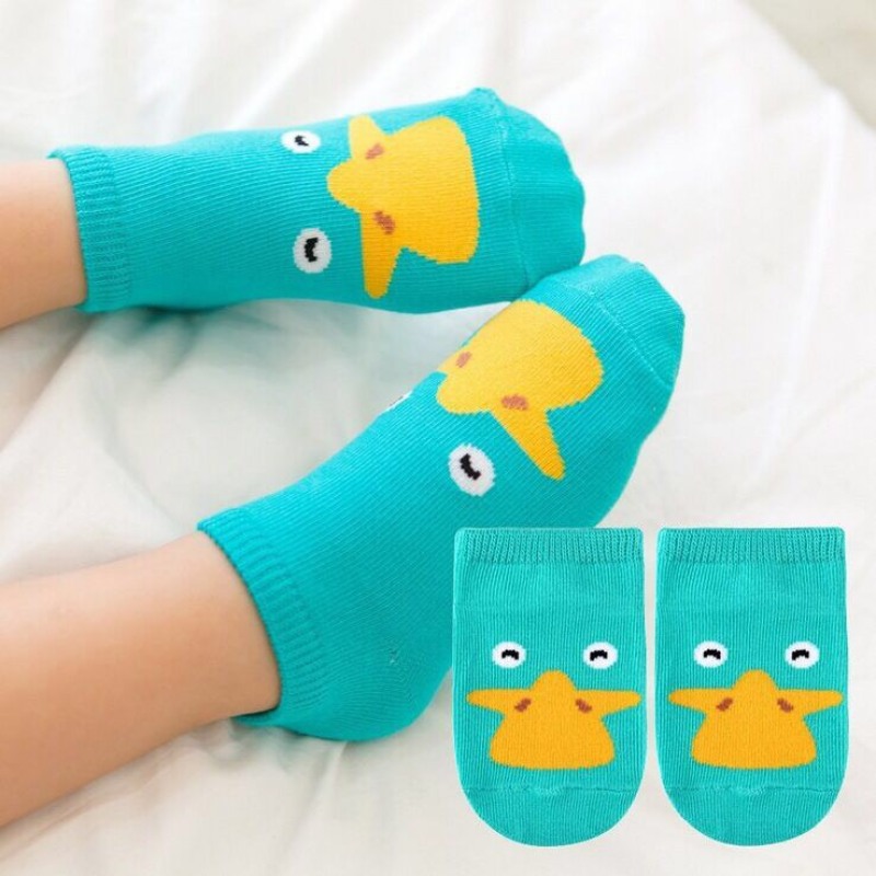 Tất Vớ Cho Bé Cotton Họa Tiết Hoạt Hình Chống Trượt TTE01