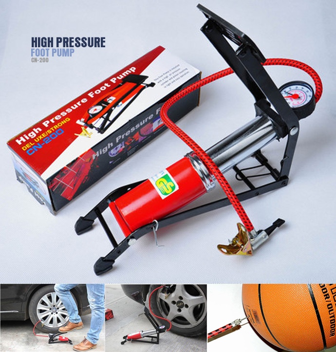 Bơm hơi dùng chân High Pressure Foot Pump (Lớn)